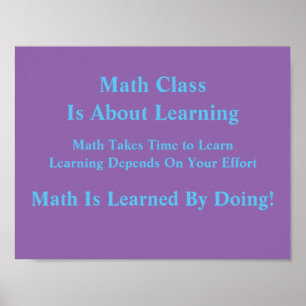 Matematiska tänkesätt som Poster av att göra