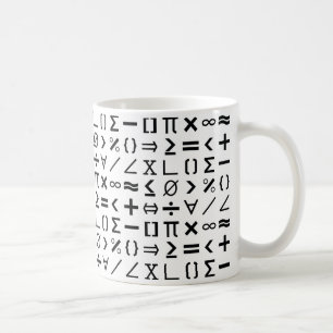 Matematiska tecken och symboler, Mönster Kaffemugg