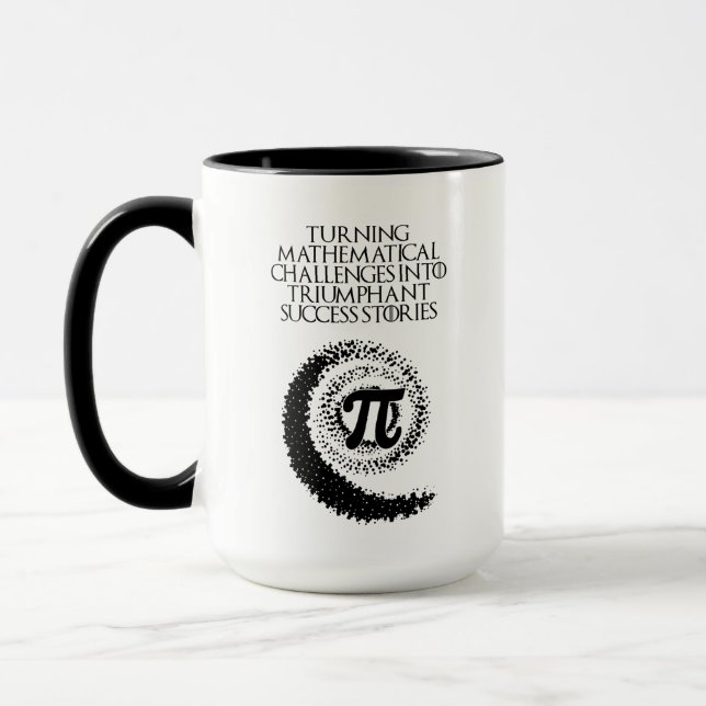 Matematiska utmaningar triumferande framgångshisto mugg (Vänster)