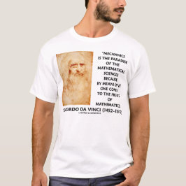 Matematiska vetenskaper för Leonardo Da Vinci T-shirt