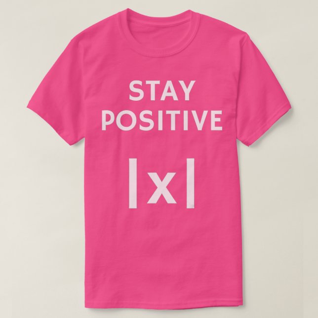 Matematiskt absolut värde förblir positivt t shirt (Design framsida)