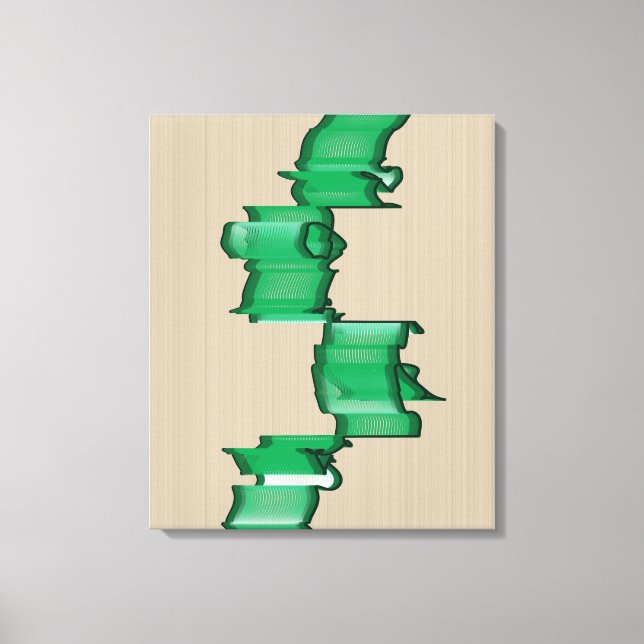 Matematiskt Anpassad Skulptur Canvastryck (Framsida)