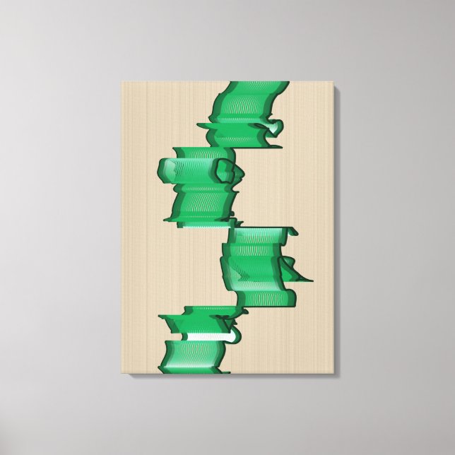 Matematiskt Anpassad Skulptur Canvastryck (Framsida)
