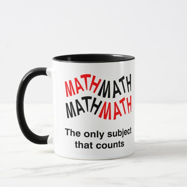Matematiskt antal Vågigt Mugg (Vänster)