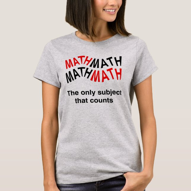 Matematiskt antal Vågigt T Shirt (Framsida)
