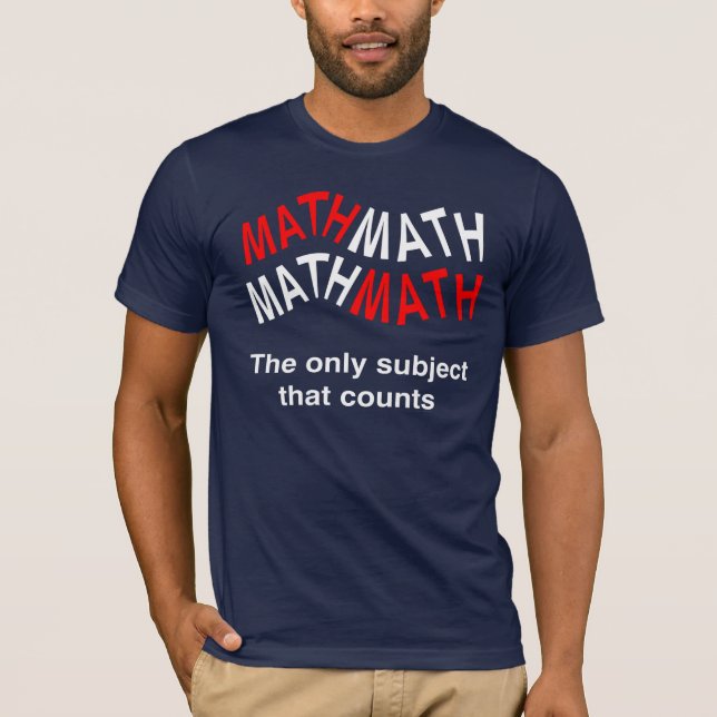 Matematiskt antal Vågigt T Shirt (Framsida)