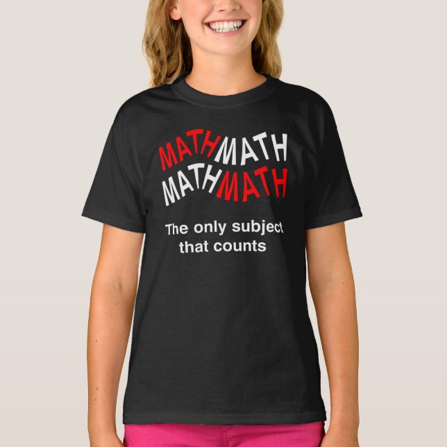 Matematiskt antal Vågigt T Shirt (Framsida)