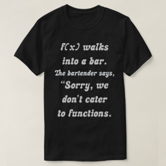 Matematiskt Humor: f(x) och inkompatibelt Pub T Shirt