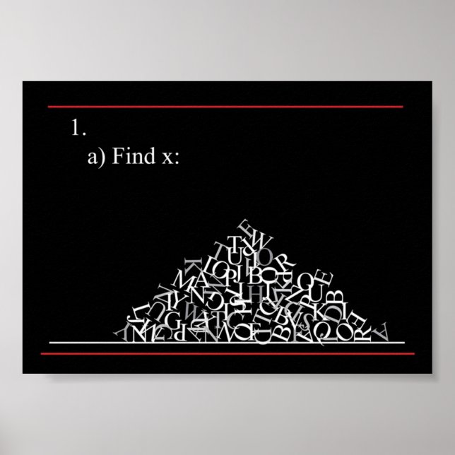 Matematiskt problem poster (Framsidan)