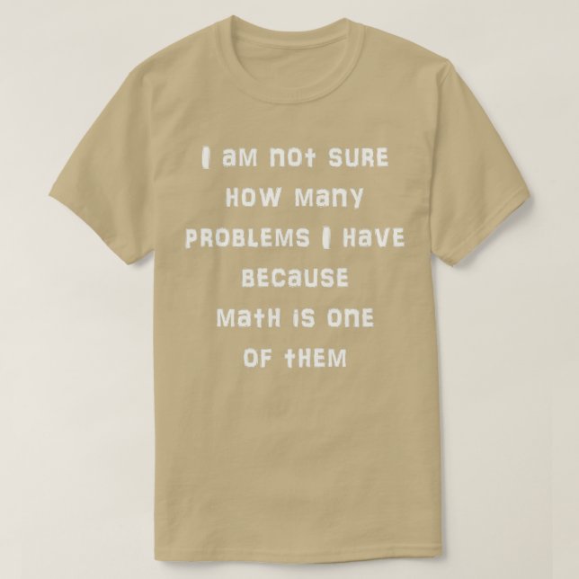 Matematiskt problem t shirt (Design framsida)