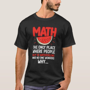 Matematiskt räkningsnummer för matematik och vatte t shirt