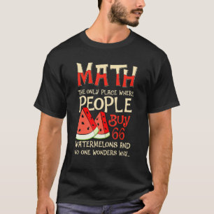 Matematiskt räkningsnummer för matematik och vatte t shirt