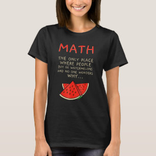 Matematiskt räkningsnummer för matematik och vatte t shirt