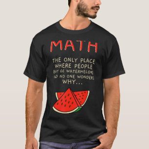 Matematiskt räkningsnummer för matematik och vatte t shirt