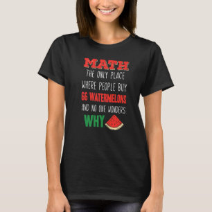 Matematiskt räkningsnummer för matematik och vatte t shirt