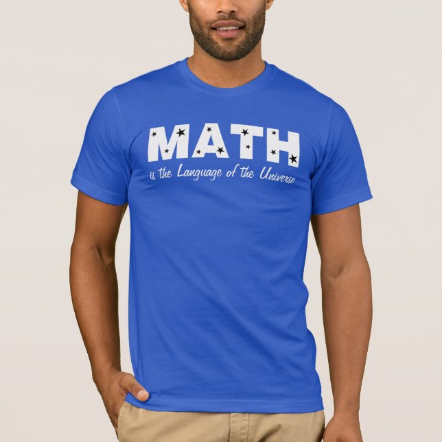 Matematiskt språk för universell t shirt (Framsida)