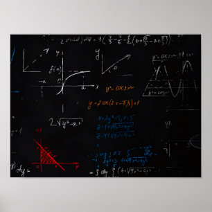 Matematiskt Vågrät Poster