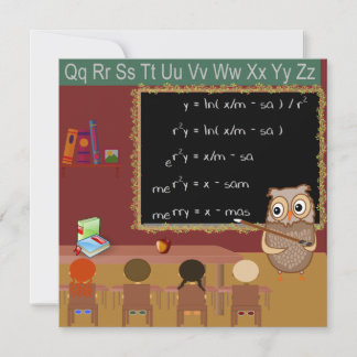 Matematiskt vykort för önskad jul