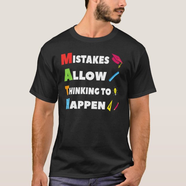 Matematlärare och Studenter Back to school T Shirt (Framsida)
