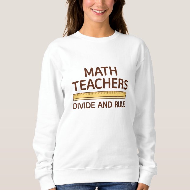 Matematlärarna skiljer sig åt och styr t shirt (Framsida)