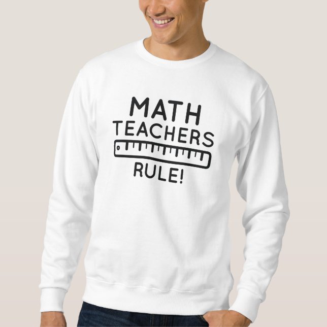 Matematlärarregel Lång Ärmad Tröja (Framsida)