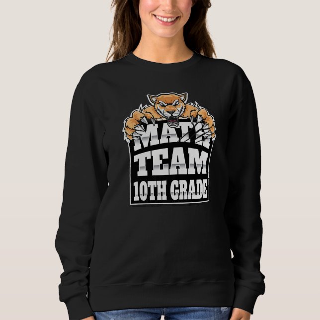 Matematteamlärare 10:e Klass Studenter Jaguars Pan T Shirt (Framsida)