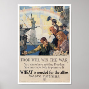Maten kommer att vinna Krig Poster