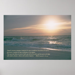 Mateo 5:44, 45 lurar Salida del Solenoid Poster