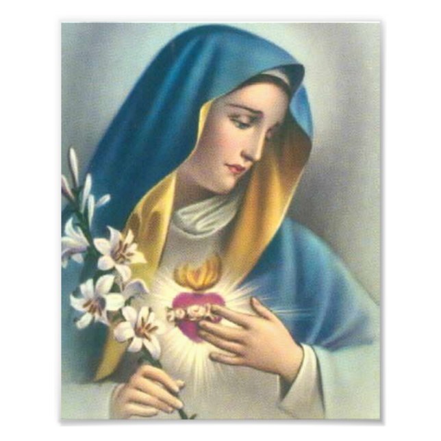 Mater Dolorosa Blsed Virgin Mary Catholical Fototryck (Framsidan)
