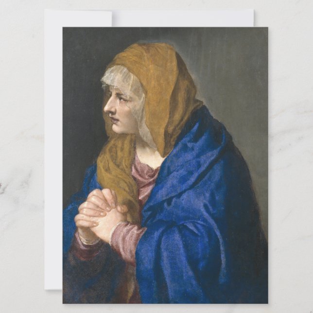 Mater Dolorosa (Virgin Mary) (Mor av Sorrows) Kort (Framsida)