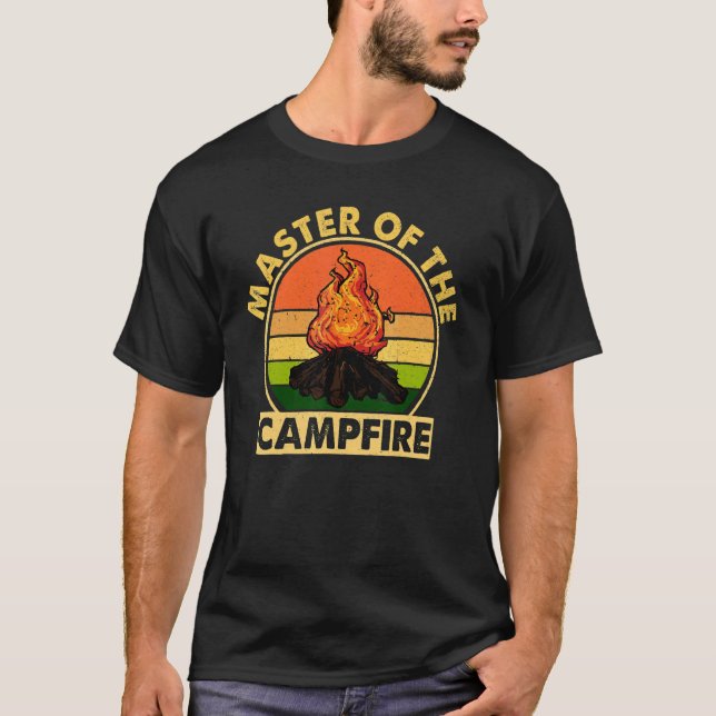 Mater Of The Campfire  Camping T Shirt (Framsida)