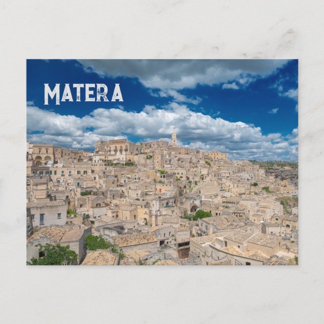 Matera Basilicata-Italien Vykort (Framsida)