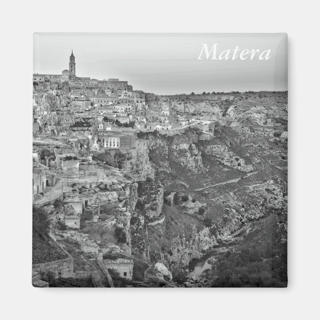 Matera i Basilicata, Italien Magnet (Framsidan)