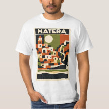 Matera Italien T-shirt Bauhaus Geometrisk Resa