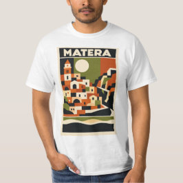 Matera Italien T-shirt Bauhaus Geometrisk Resa