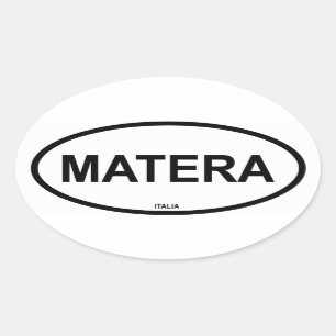 MATERA OVALT KLISTERMÄRKE