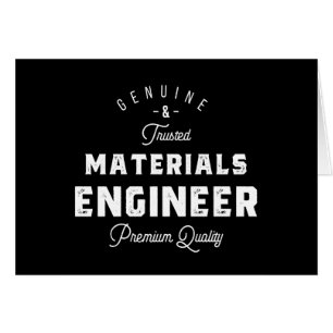 material ingenjör hälsningskort