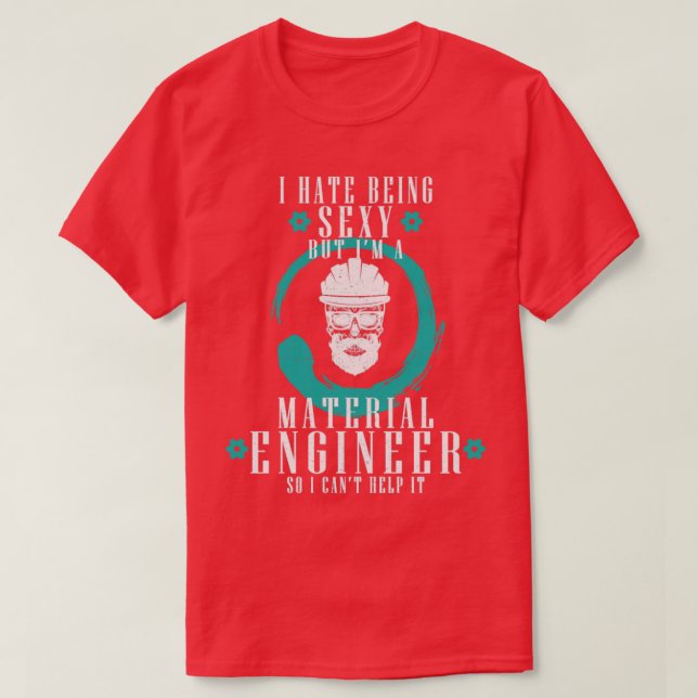 Material Science Materials Engineering Ingenjör T Shirt (Design framsida)