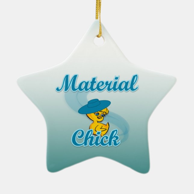 Materialets Chick nr 3 Julgransprydnad Keramik (Baksidan)