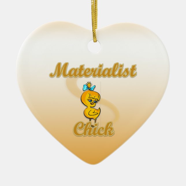 Materialistisk Chick Julgransprydnad Keramik (Framsidan)