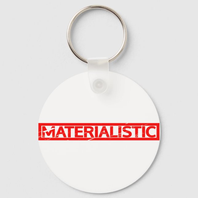 Materialistiskt Frimärke Nyckelring (Framsida)