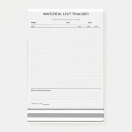 Materiallistningsblock Post-it® Notes Post-it Block