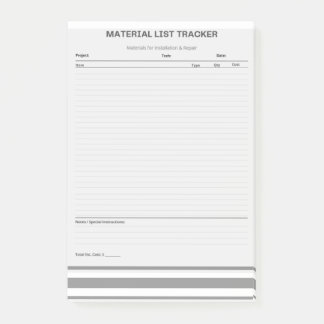 Materiallistningsblock Post-it® Notes Post-it Block