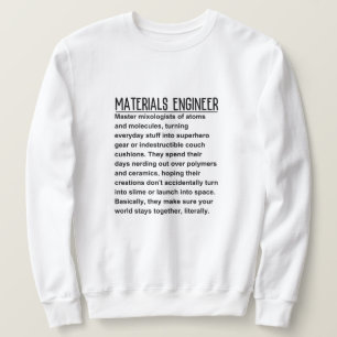 Materials ingenjör lång ärmad tröja