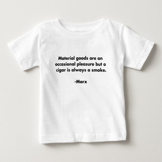 Materialvaror... Roligt Marxism Citat T-Shirt (Framsida)