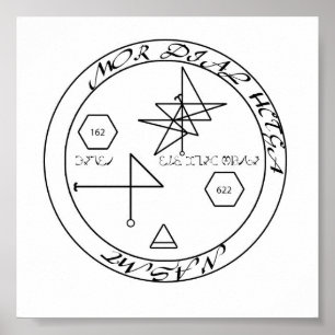 Materiell framgång Enochian Sigil Poster