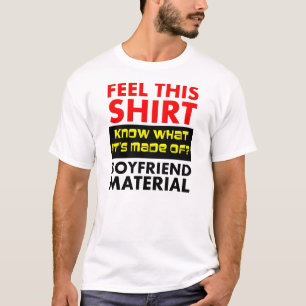 Materiell rolig T-tröja för pojkvän T-shirt