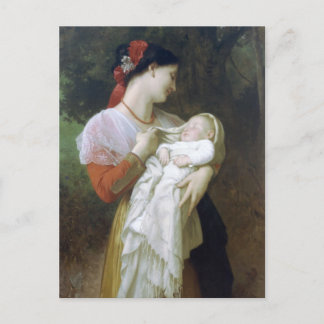Maternal Admiration av William Adolphe Bouguereau Vykort