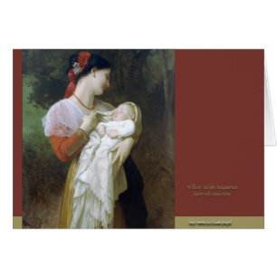 Maternal beundran hälsningskort