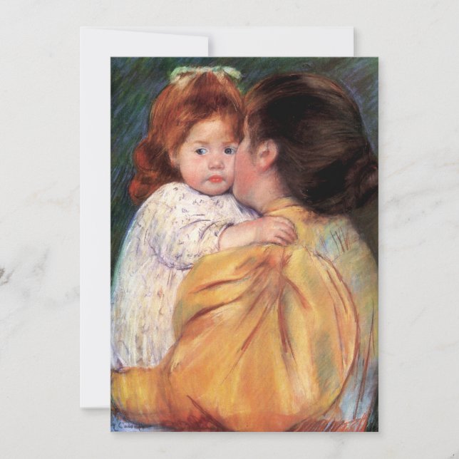 Maternal Kiss | Mary Cassatt Card (Framsida)